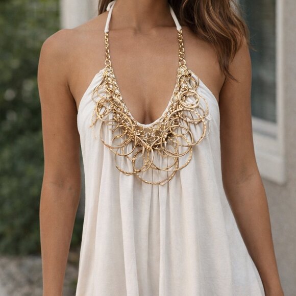 Tops - Y2K statement halter top